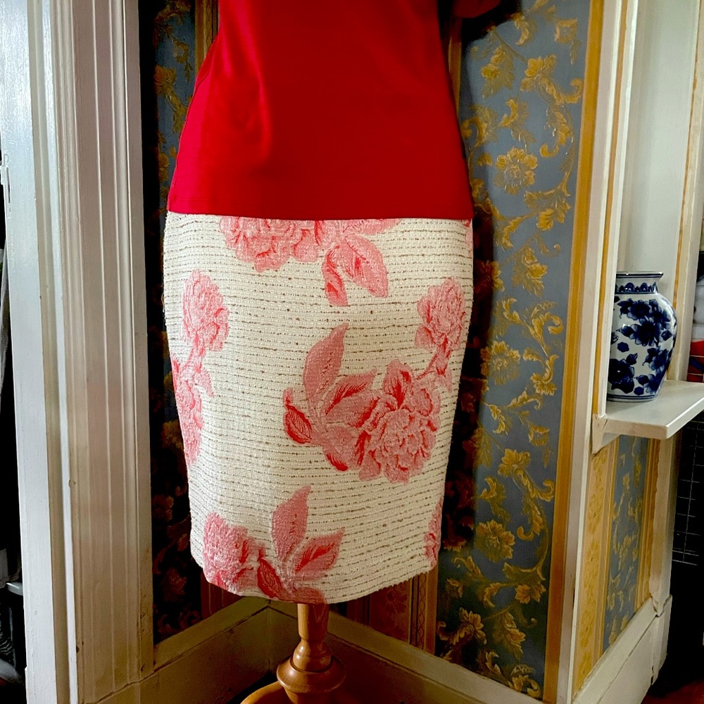 Cotton pencil skirt